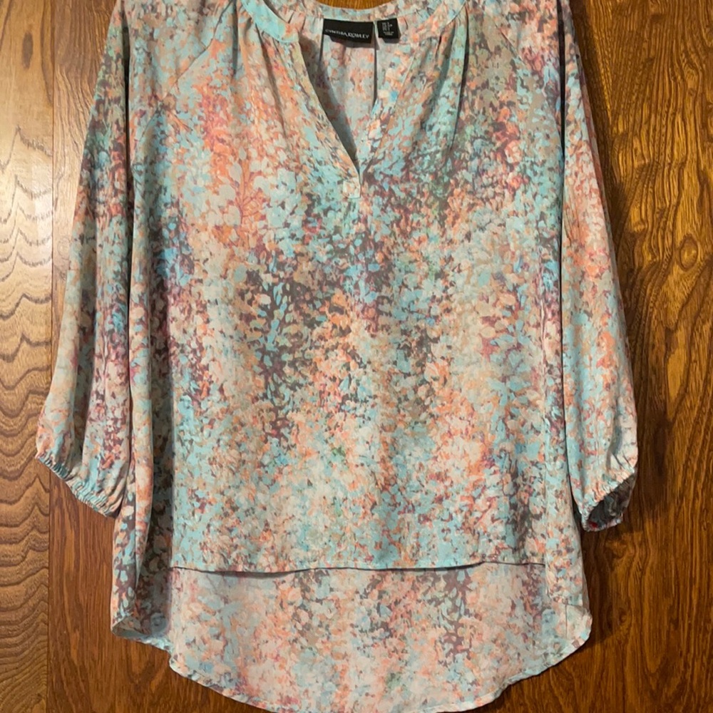 🔥CLEARANCE 🔥Cynthia Rowley high low boho style blouse,sz.S
